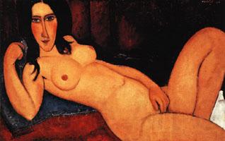 Amedeo Modigliani Reclining Nude with Loose Hair Spain oil painting art